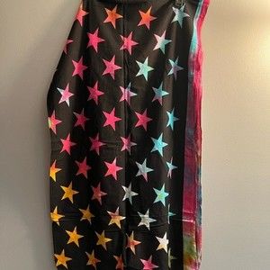 Multicolor tie dye American style flag- NWOT